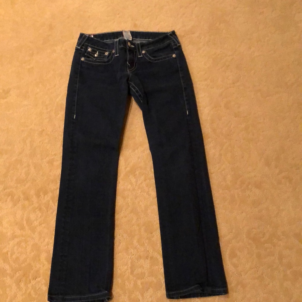 True religion dark wash jeans